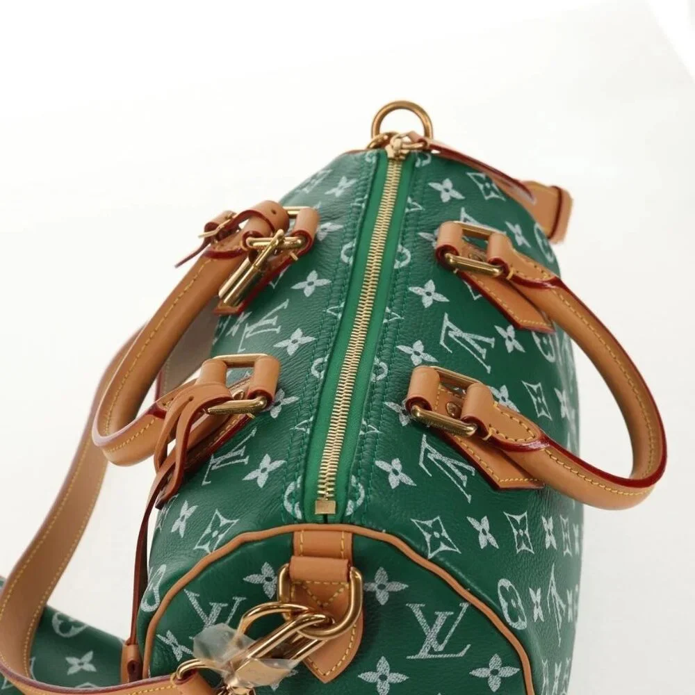 LOUIS VUITTON Monogram Speedy P9 Bandouliere 25 Bag Green M24423 LV Auth 139... - Picture 7 of 15